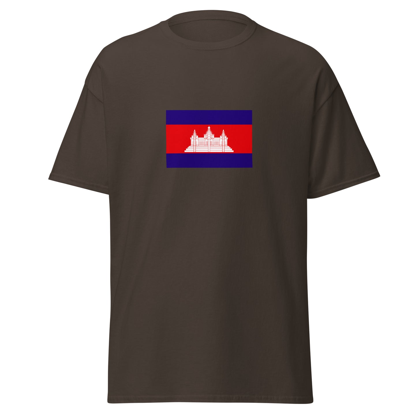 Cambodia - Kingdom of Cambodia (1953-1970) | Historical Cambodian Flag Interactive T-shirt