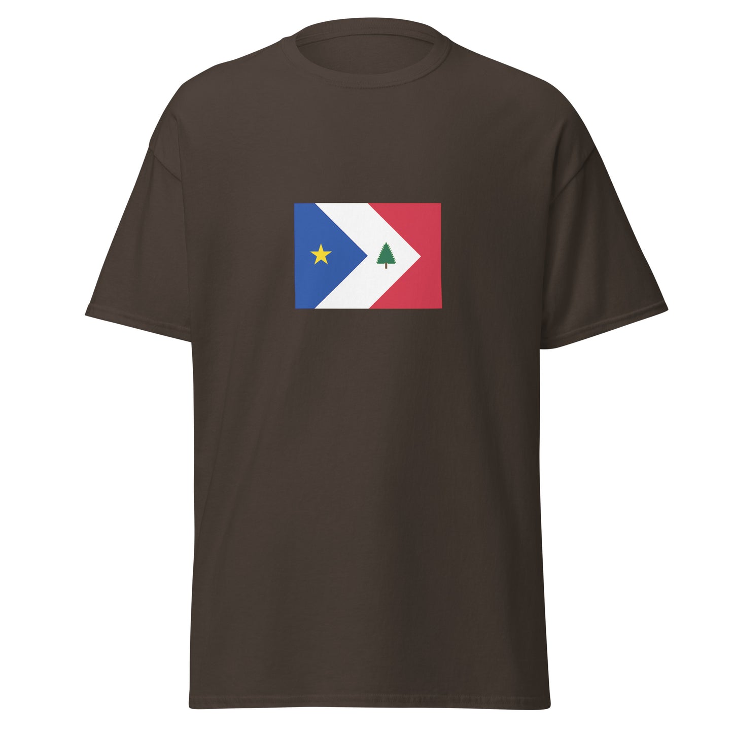 USA - New England Acadians | Ethnic American Flag Interactive T-shirt