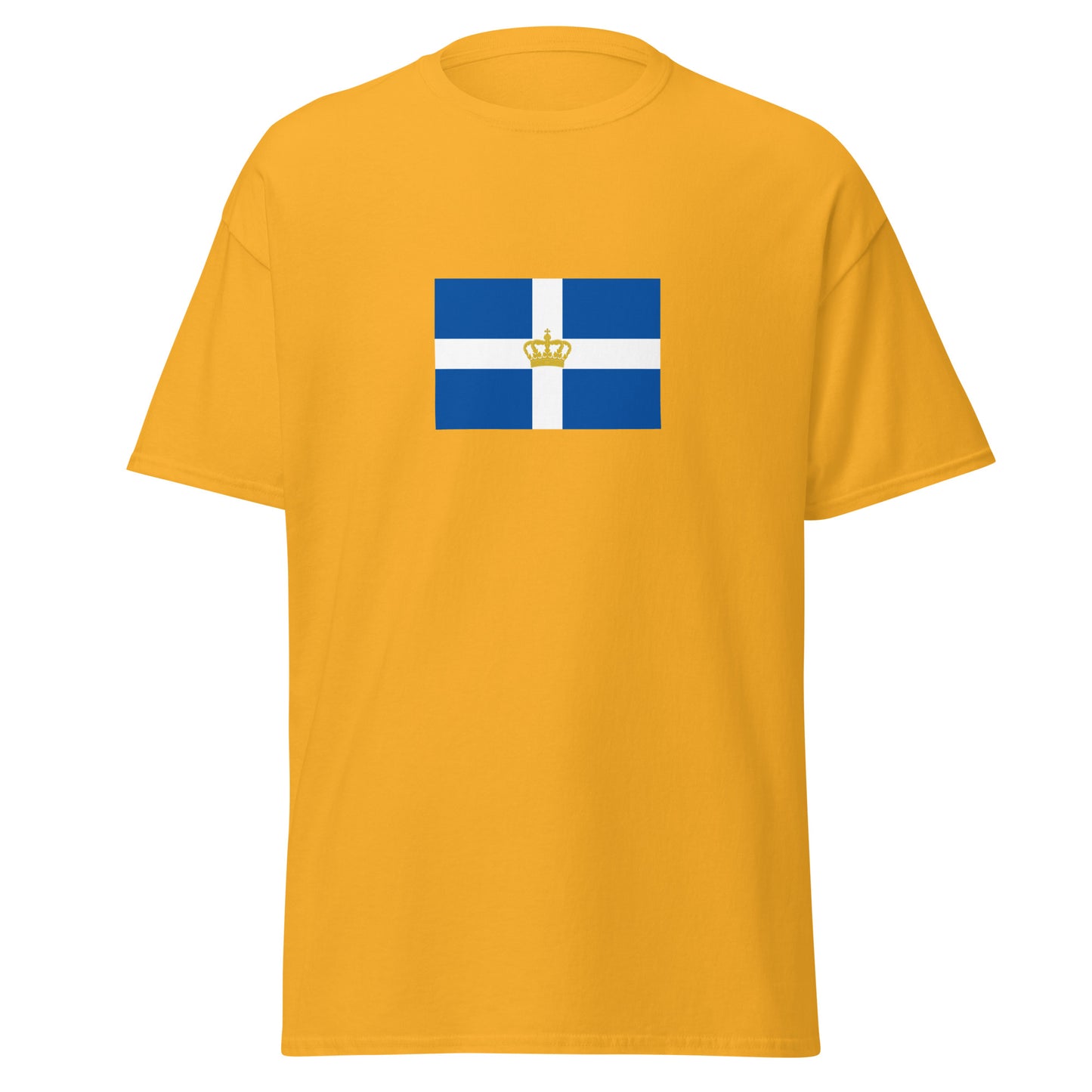 Greece - Kingdom of Greece (1863-1970) | Historical Greek Flag Interactive T-Shirt