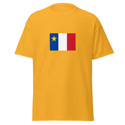 USA - French Acadians | Ethnic American Flag Interactive T-shirt