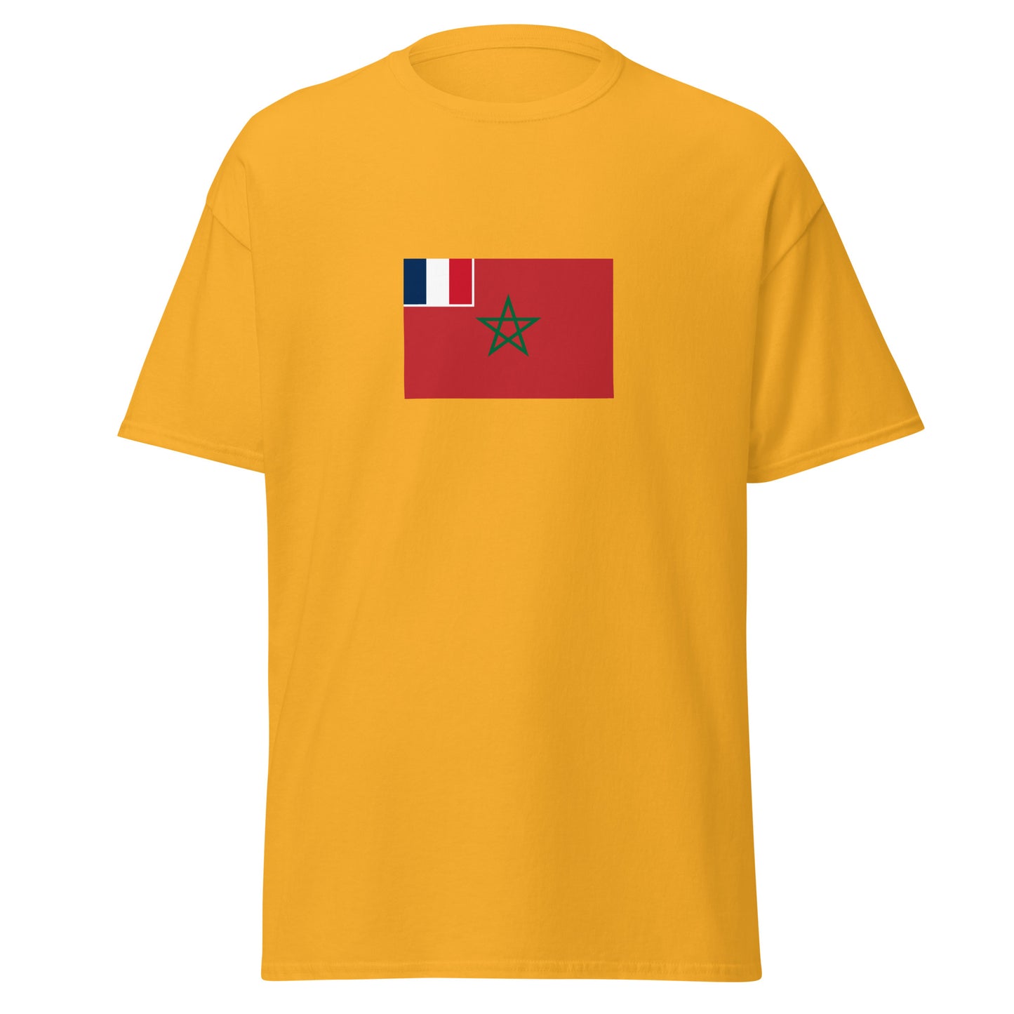 Morocco - French Protectorate in Morocco (1912-1956) | Historical Moroccan Flag Interactive T-Shirt