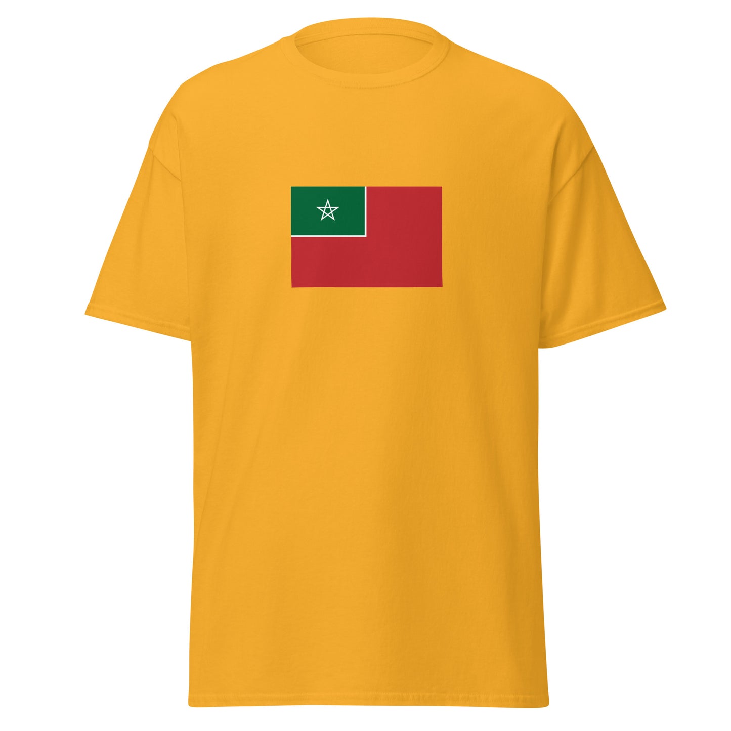 Morocco - Spanish Protectorate in Morocco (1912-1956) | Historical Morocco Flag Interactive T-Shirt