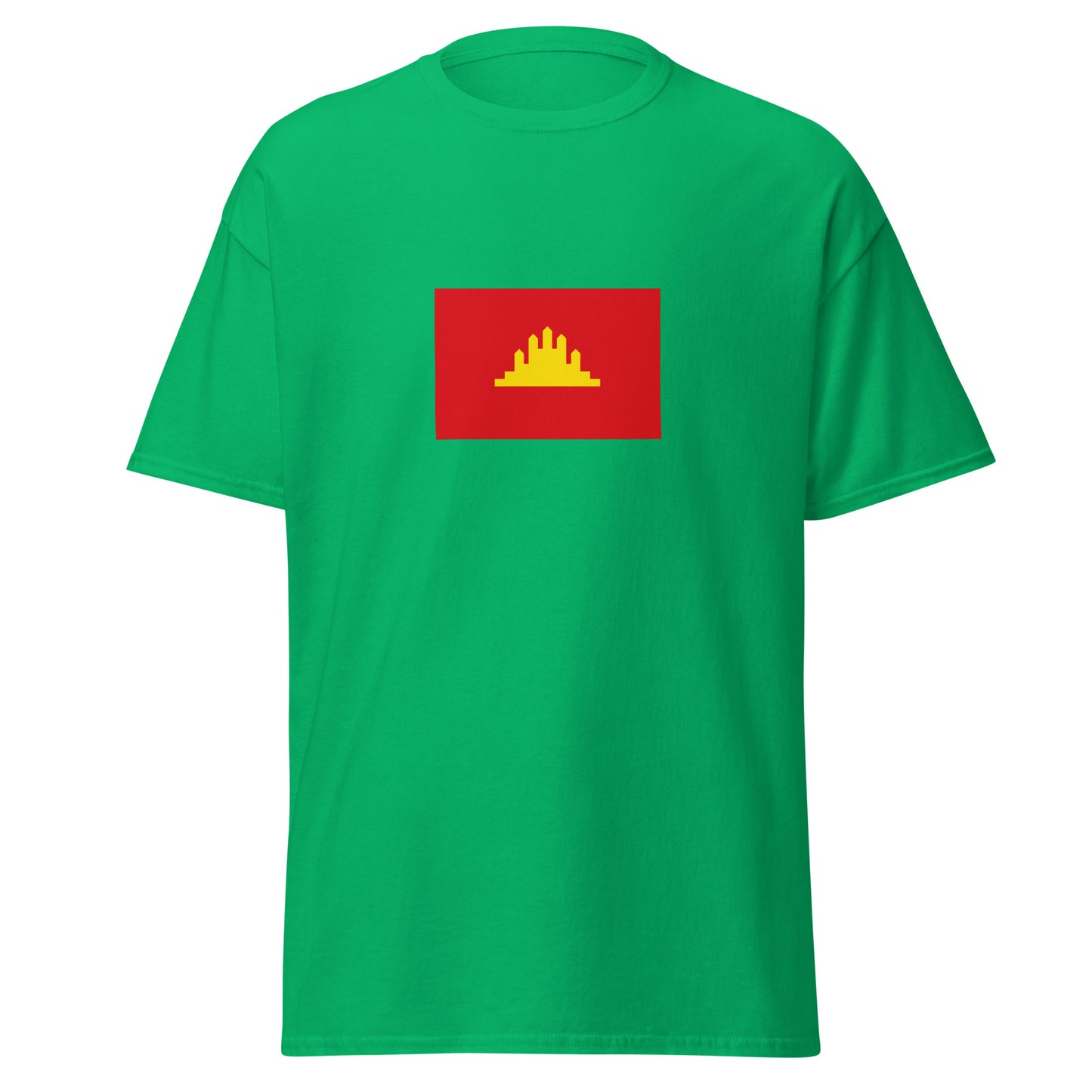 Cambodia - People's Republic of Kampuchea (1979-1989) | Historical Cambodian Flag Interactive T-shirt