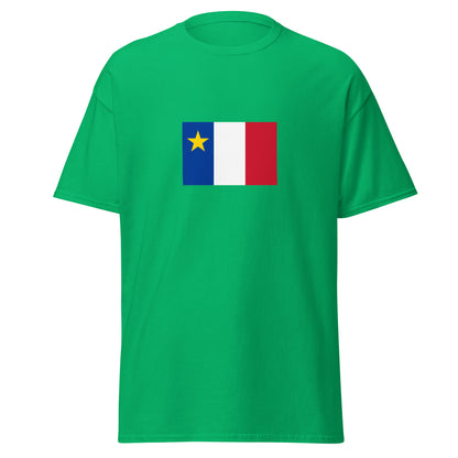 USA - French Acadians | Ethnic American Flag Interactive T-shirt