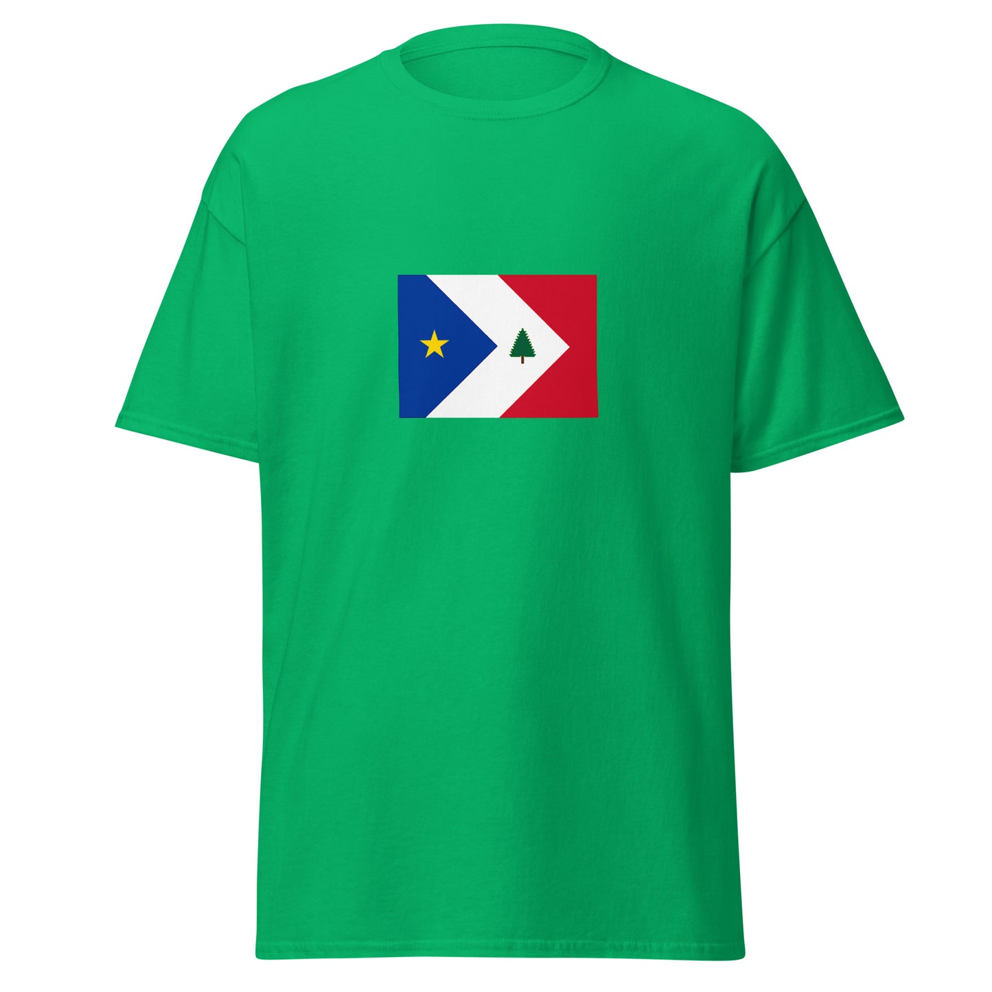 USA - New England Acadians | Ethnic American Flag Interactive T-shirt