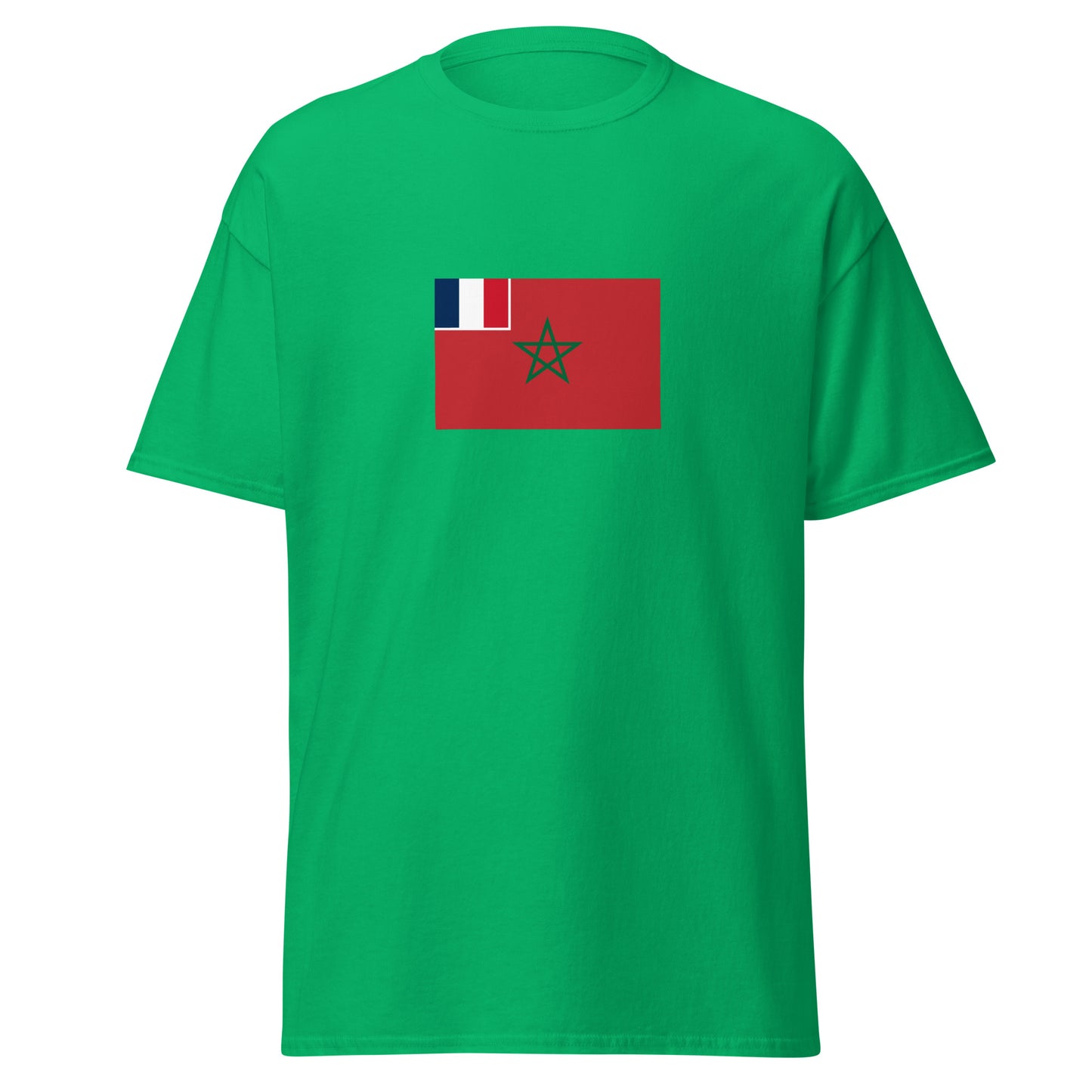 Morocco - French Protectorate in Morocco (1912-1956) | Historical Moroccan Flag Interactive T-Shirt