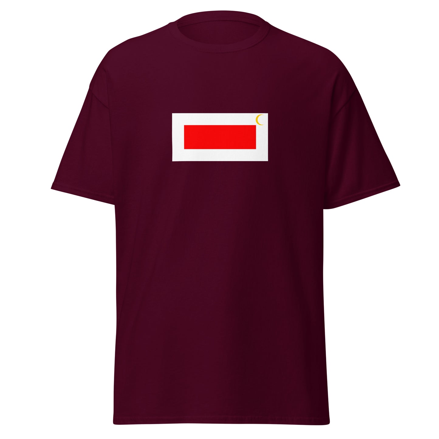 Qatar - Ottoman Qatar (1871-1913) | Historical Qatari Flag Interactive T-Shirt