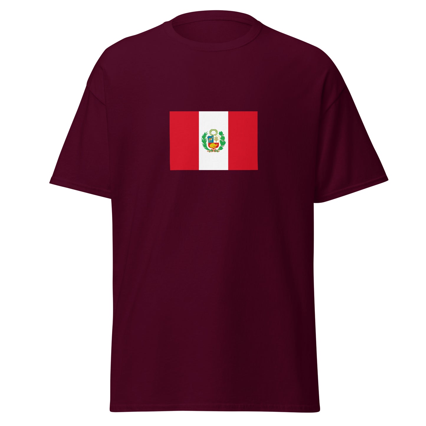 Peru - Peruvian Republic (1825-1884) | Historical Peru Flag Interactive T-Shirt