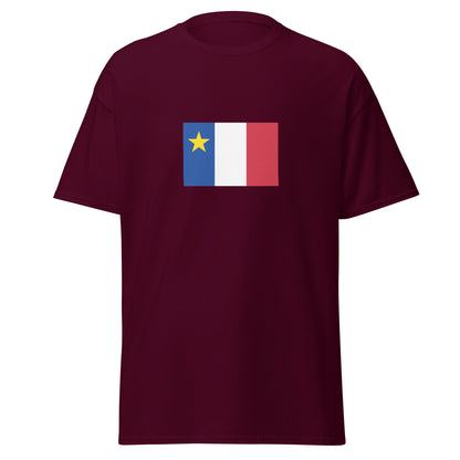 USA - French Acadians | Ethnic American Flag Interactive T-shirt