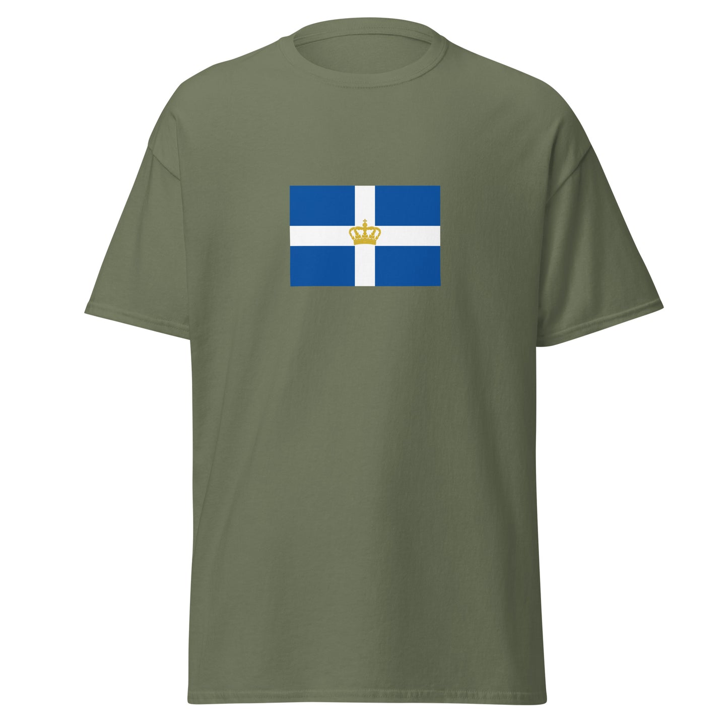 Greece - Kingdom of Greece (1863-1970) | Historical Greek Flag Interactive T-Shirt