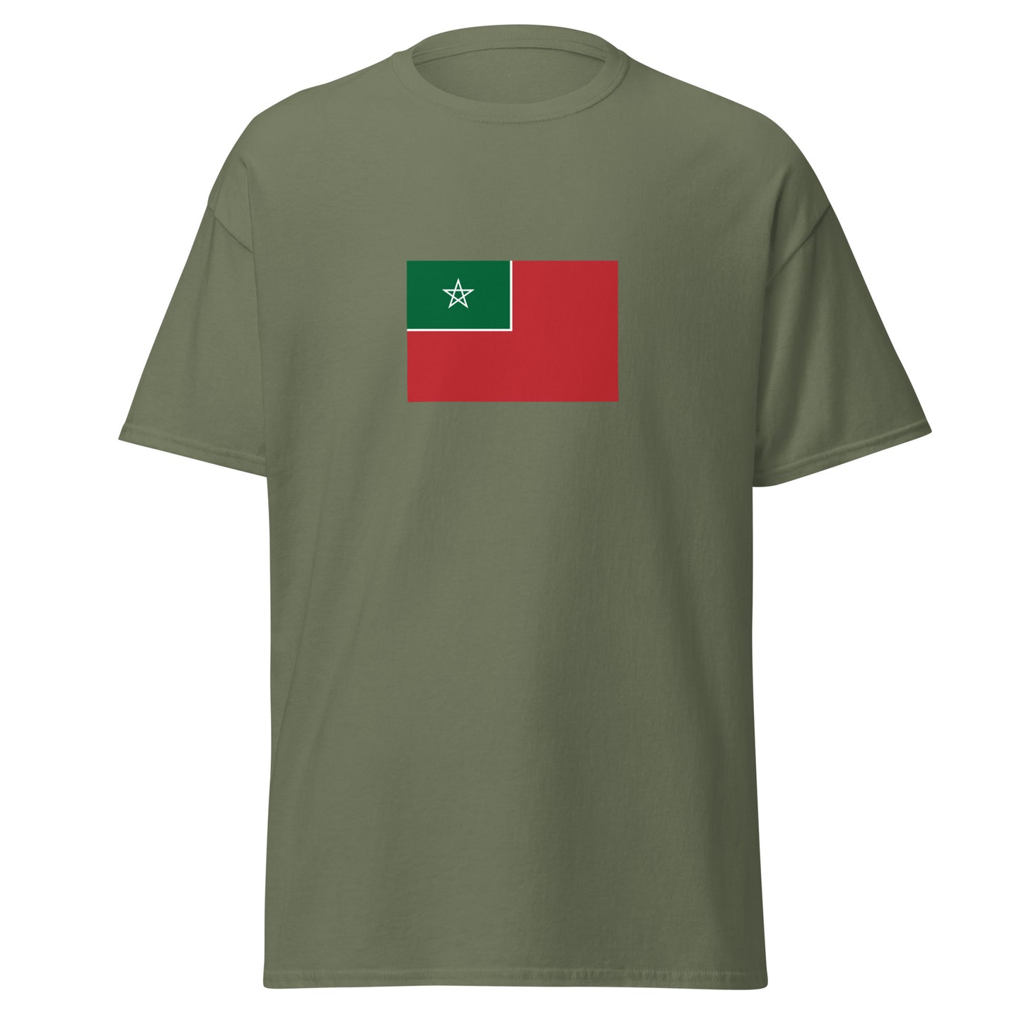 Morocco - Spanish Protectorate in Morocco (1912-1956) | Historical Morocco Flag Interactive T-Shirt