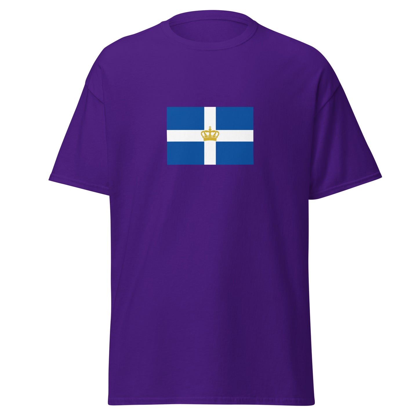 Greece - Kingdom of Greece (1863-1970) | Historical Greek Flag Interactive T-Shirt