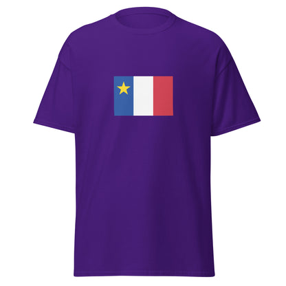 USA - French Acadians | Ethnic American Flag Interactive T-shirt