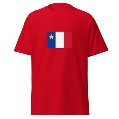 USA - French Acadians | Ethnic American Flag Interactive T-shirt