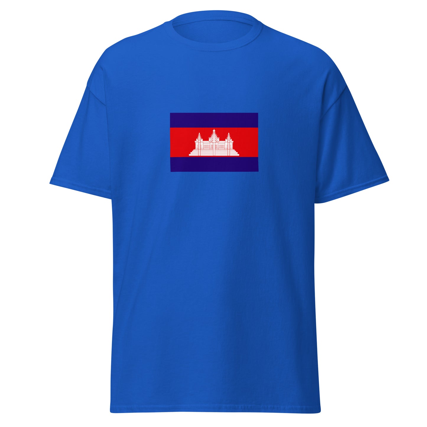 Cambodia - Kingdom of Cambodia (1953-1970) | Historical Cambodian Flag Interactive T-shirt