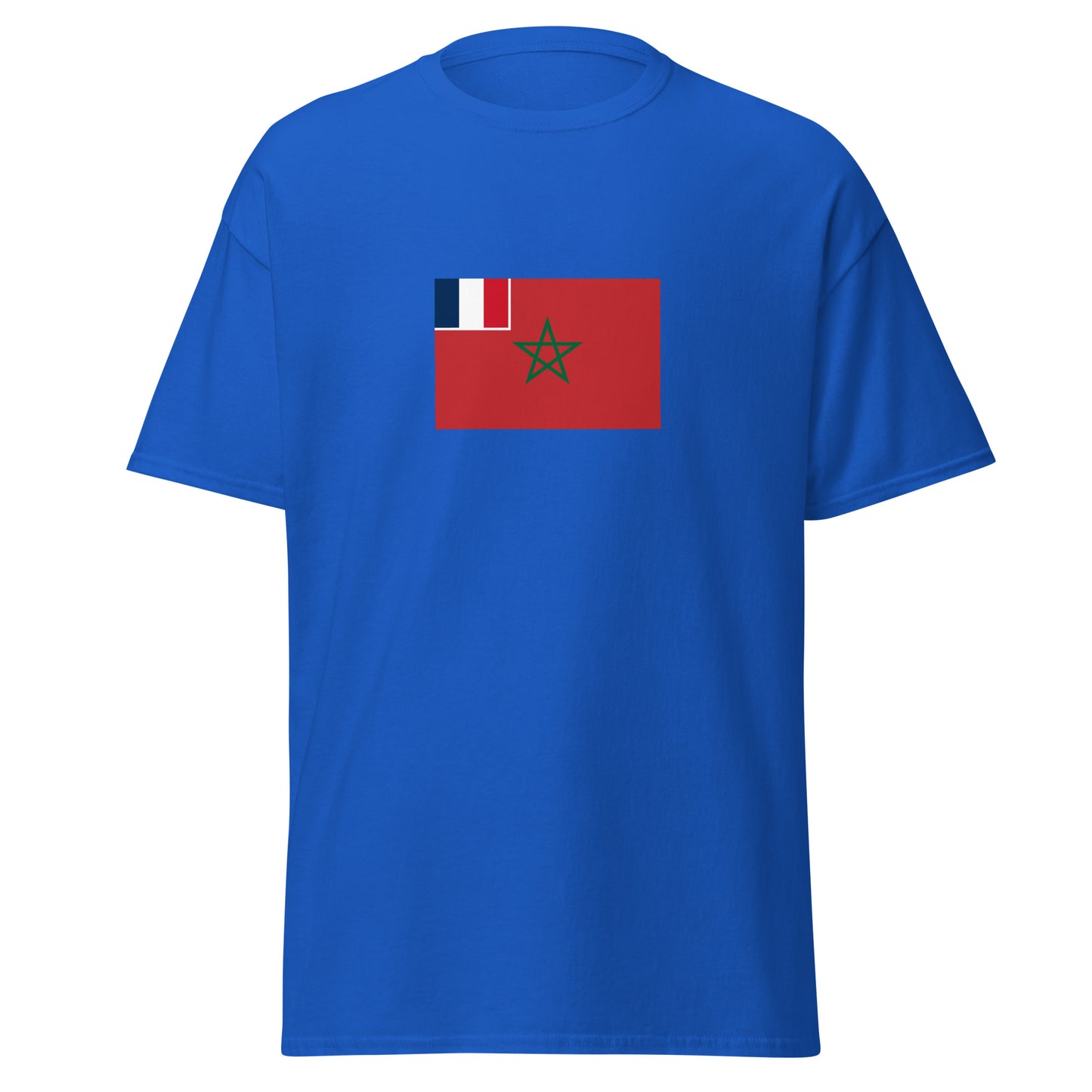 Morocco - French Protectorate in Morocco (1912-1956) | Historical Moroccan Flag Interactive T-Shirt