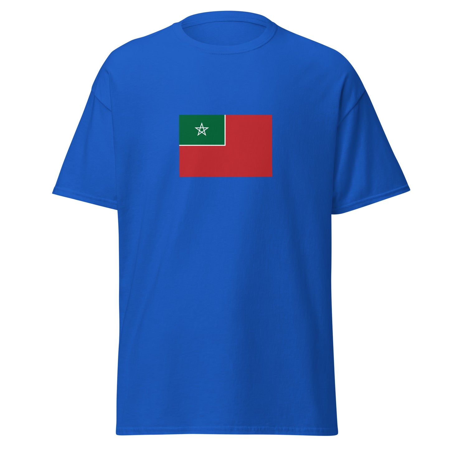 Morocco - Spanish Protectorate in Morocco (1912-1956) | Historical Morocco Flag Interactive T-Shirt