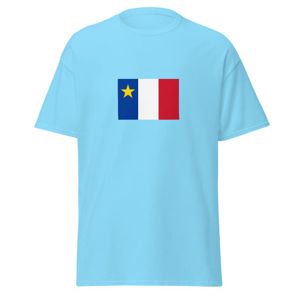 USA - French Acadians | Ethnic American Flag Interactive T-shirt