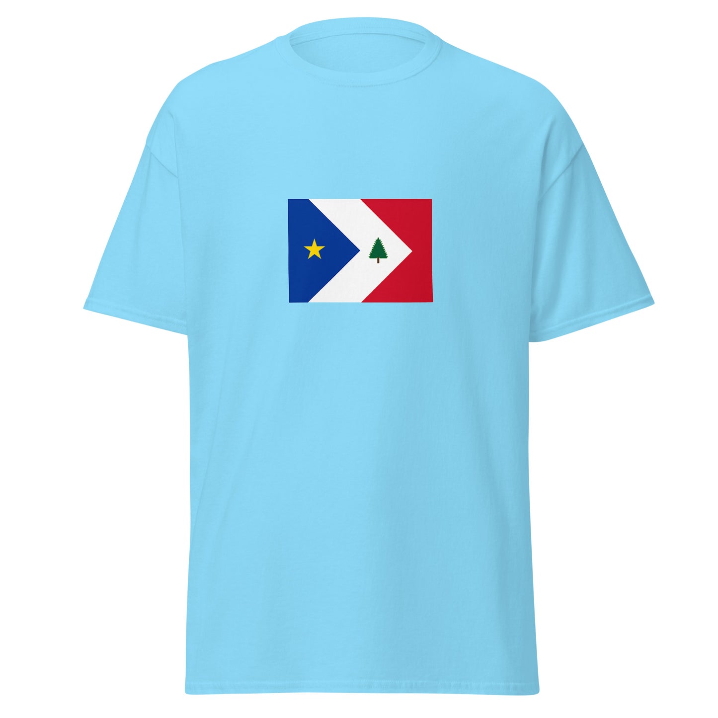 USA - New England Acadians | Ethnic American Flag Interactive T-shirt