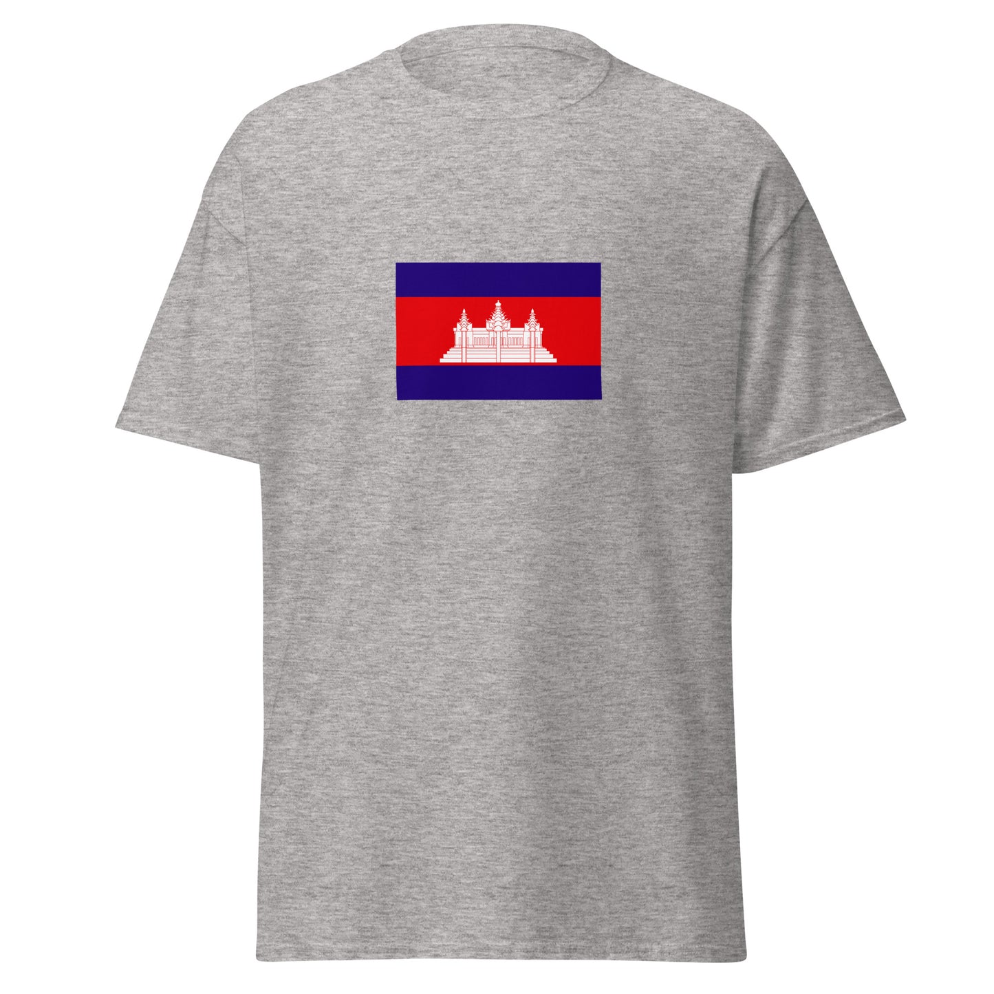 Cambodia - Kingdom of Cambodia (1953-1970) | Historical Cambodian Flag Interactive T-shirt