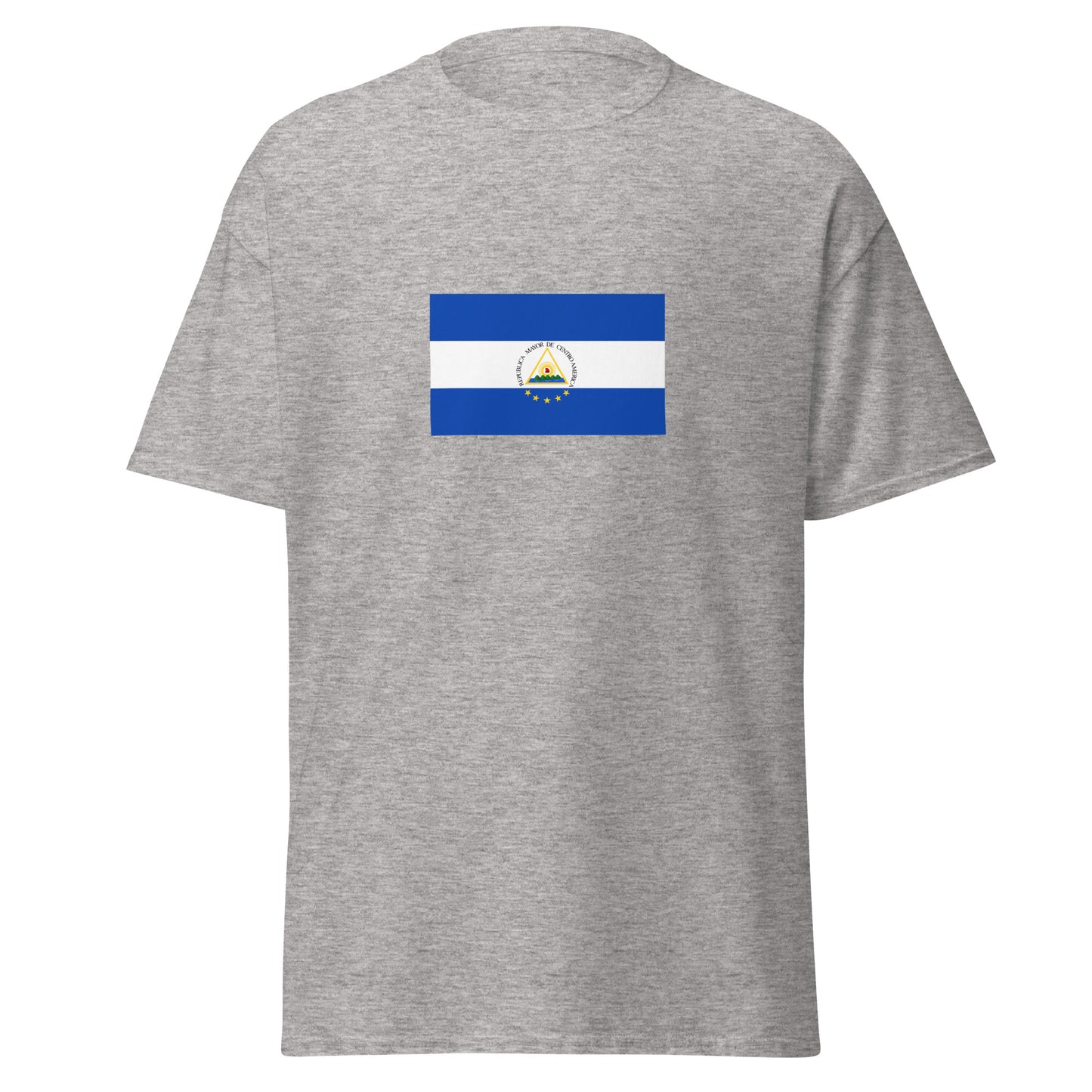 Nicaragua - Greater Republic of Central America (1896-1898) | Historical Nicaragua Flag Interactive T-Shirt