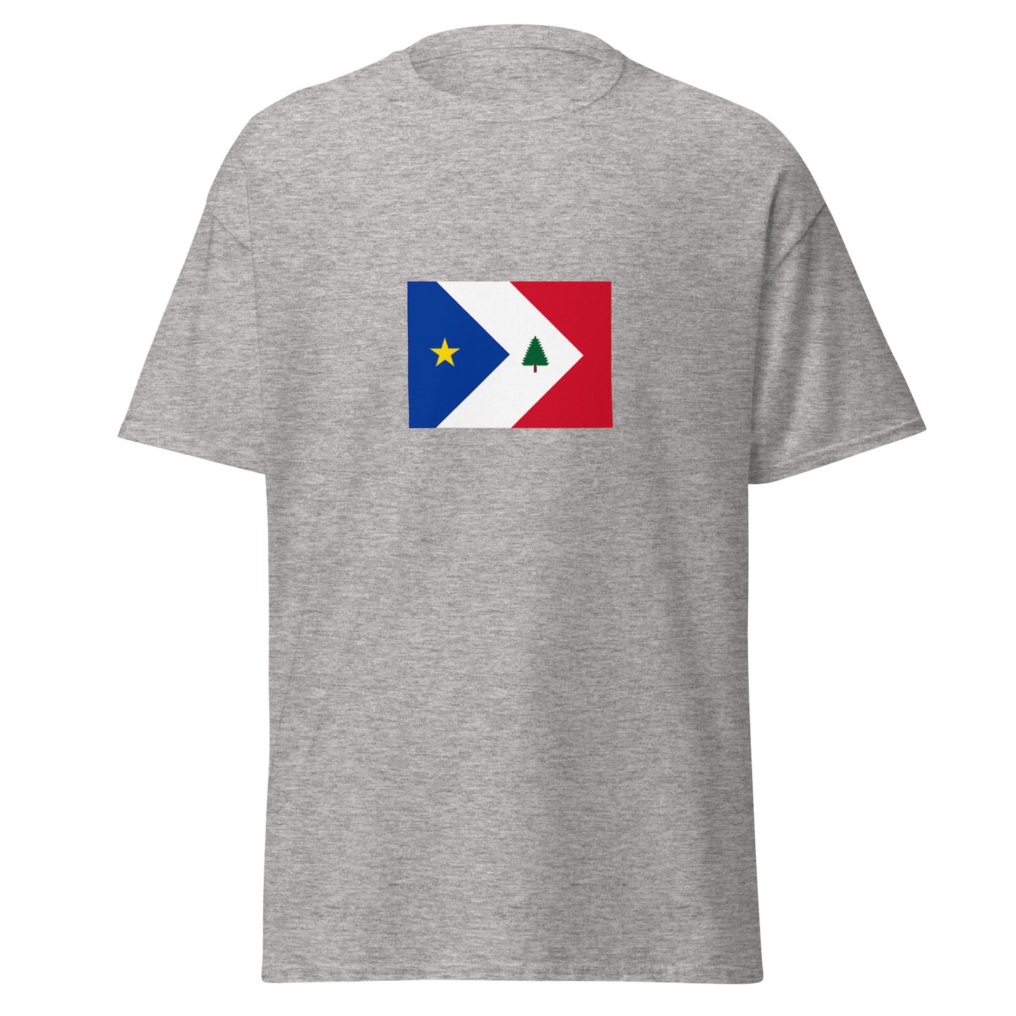 USA - New England Acadians | Ethnic American Flag Interactive T-shirt