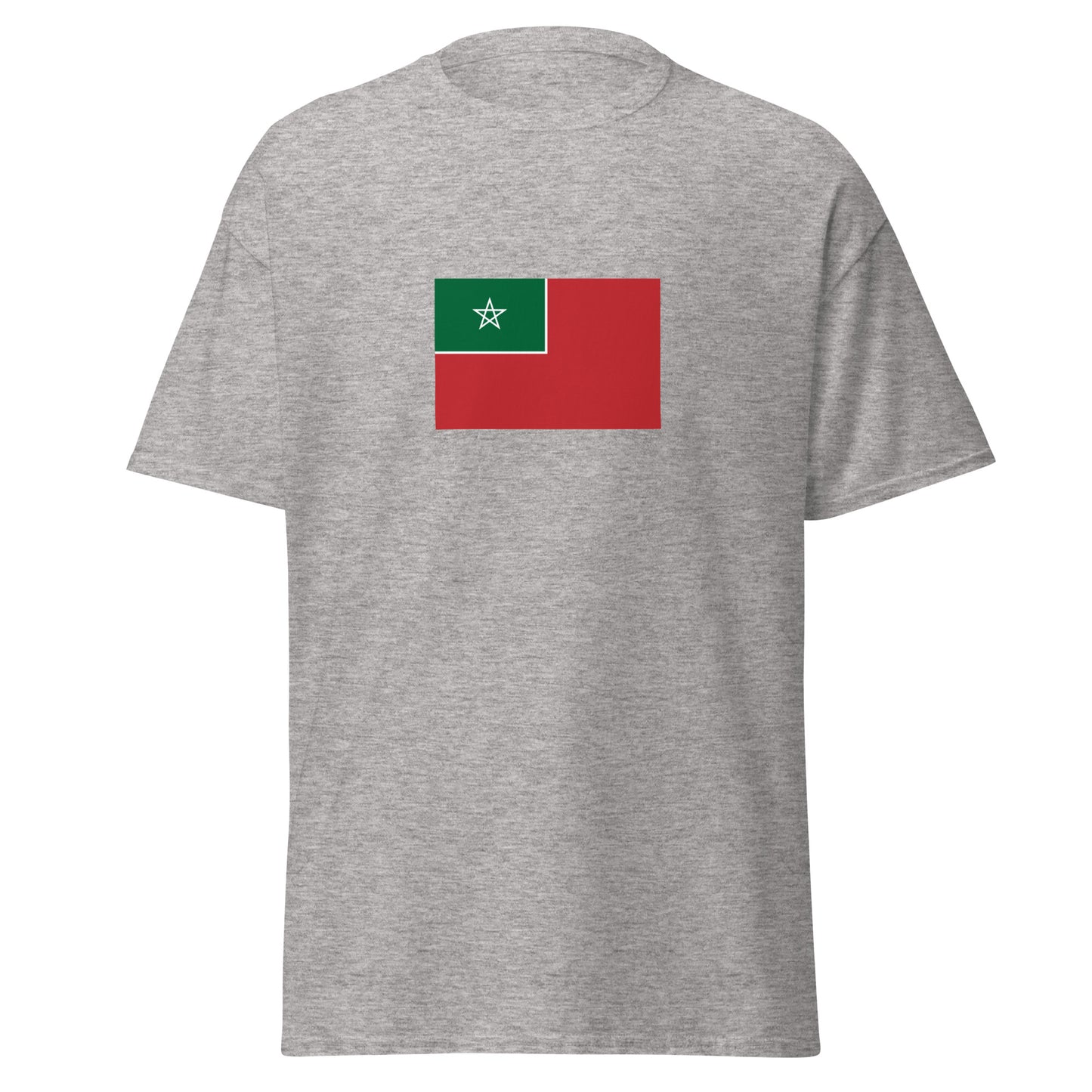 Morocco - Spanish Protectorate in Morocco (1912-1956) | Historical Morocco Flag Interactive T-Shirt