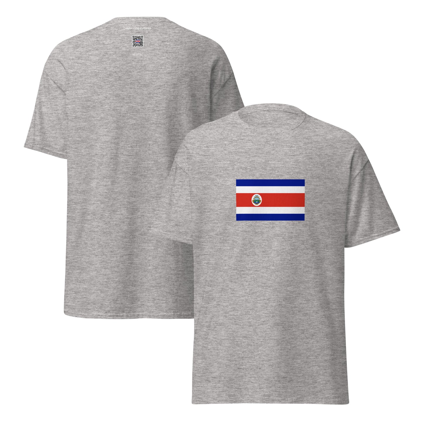 Costa Rica - State Flag (1906-1998) | Historical Costa Rican Flag Interactive T-Shirt
