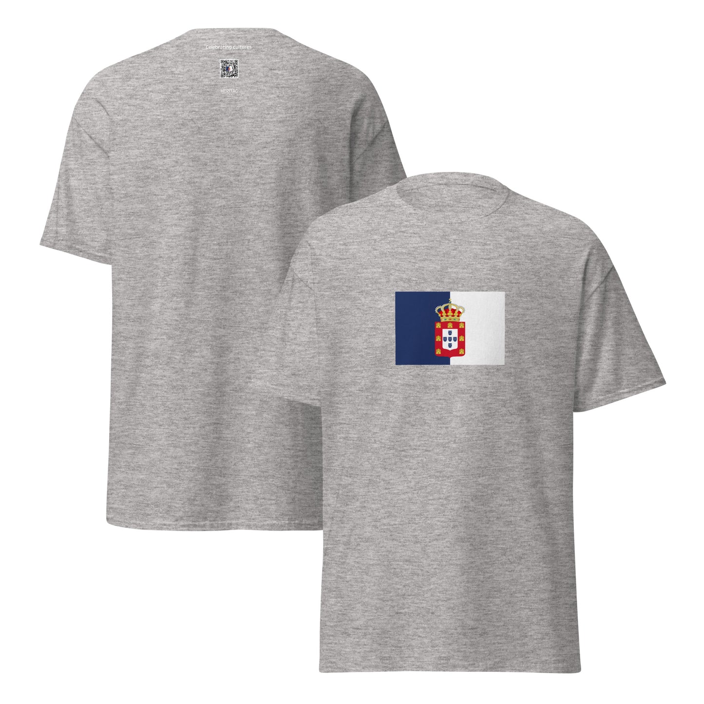 Portugal - Kingdom of Portugal (1830-1910) | Historical Portuguese Flag Interactive T-Shirt