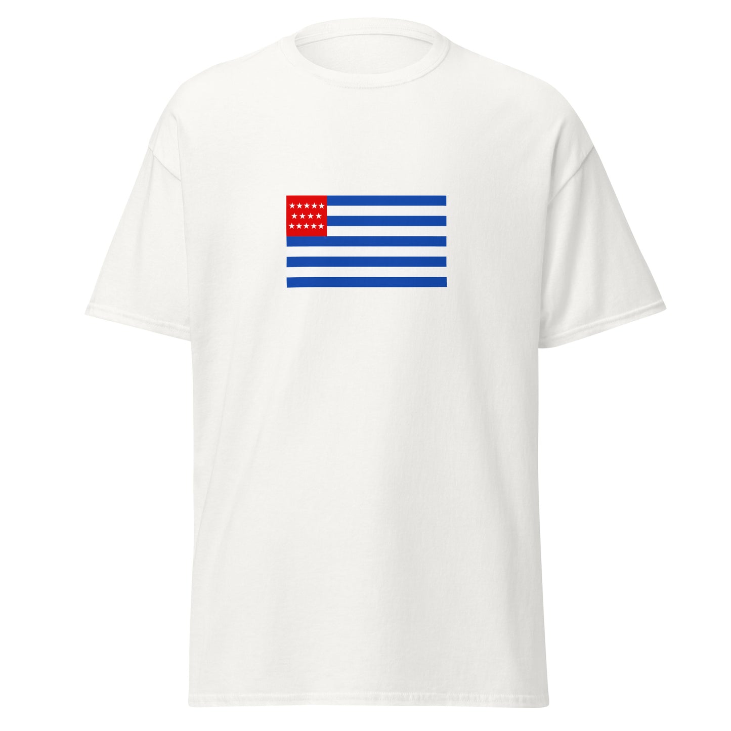 El Salvador - State of El Salvador (1865-1877) | Historical El Salvador Flag Interactive T-Shirt