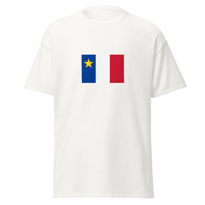 USA - French Acadians | Ethnic American Flag Interactive T-shirt