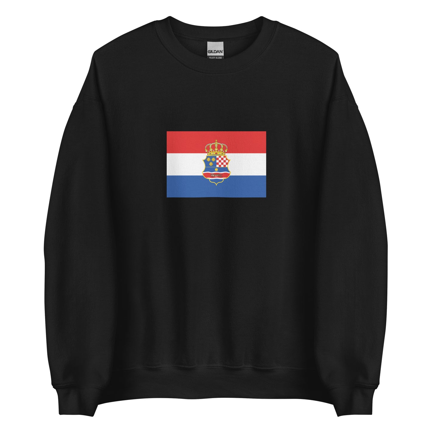 Croatia - Kingdom of Croatia-Habsburg (1527 - 1868) | Historical Flag Unisex Sweatshirt