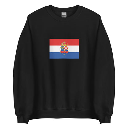 Croatia - Kingdom of Croatia-Habsburg (1527-1868) | Historical Croatian Flag Interactive Sweatshirt
