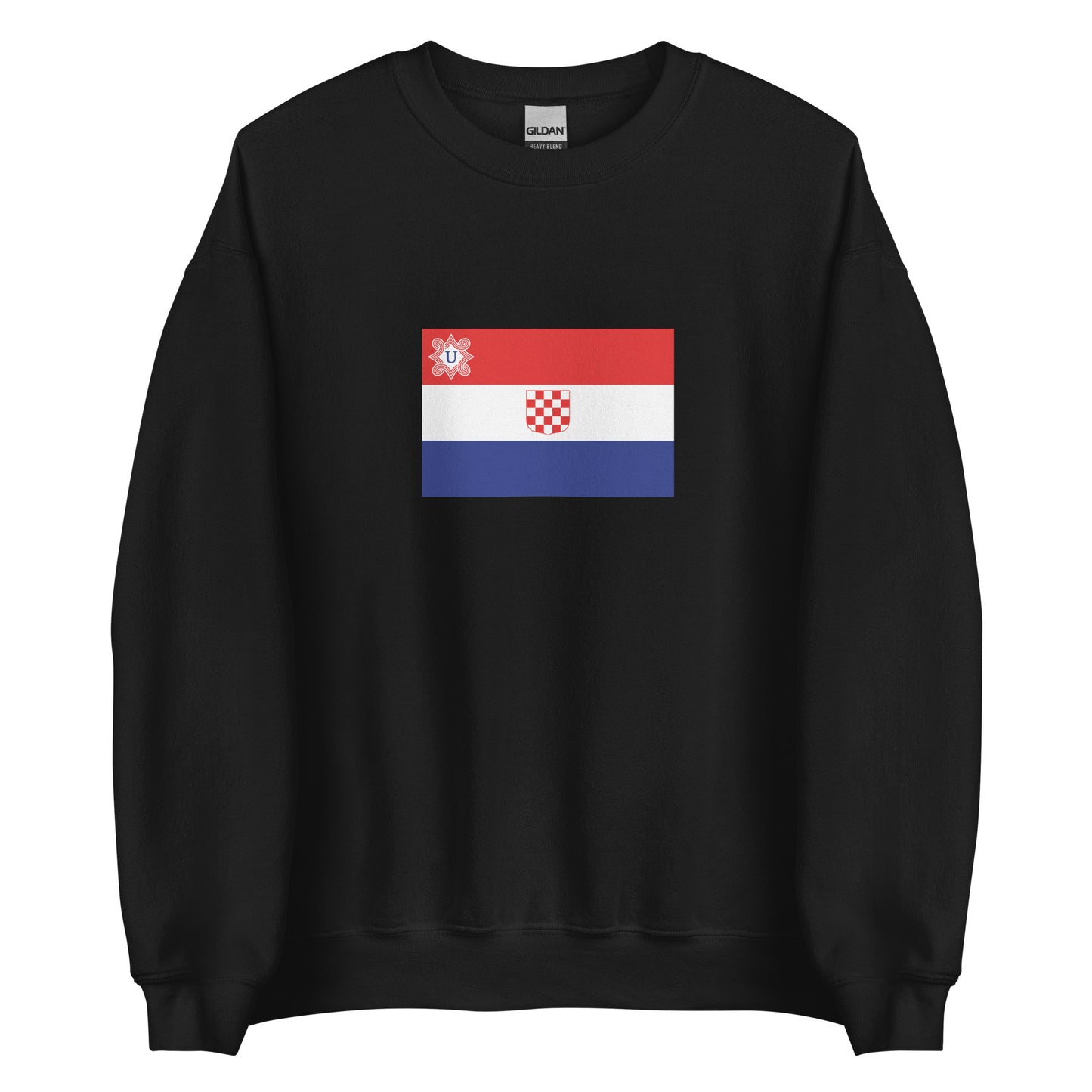 Croatia - Independent State of Croatia (1941-1945) | Historical Croatian Flag Interactive Sweatshirt