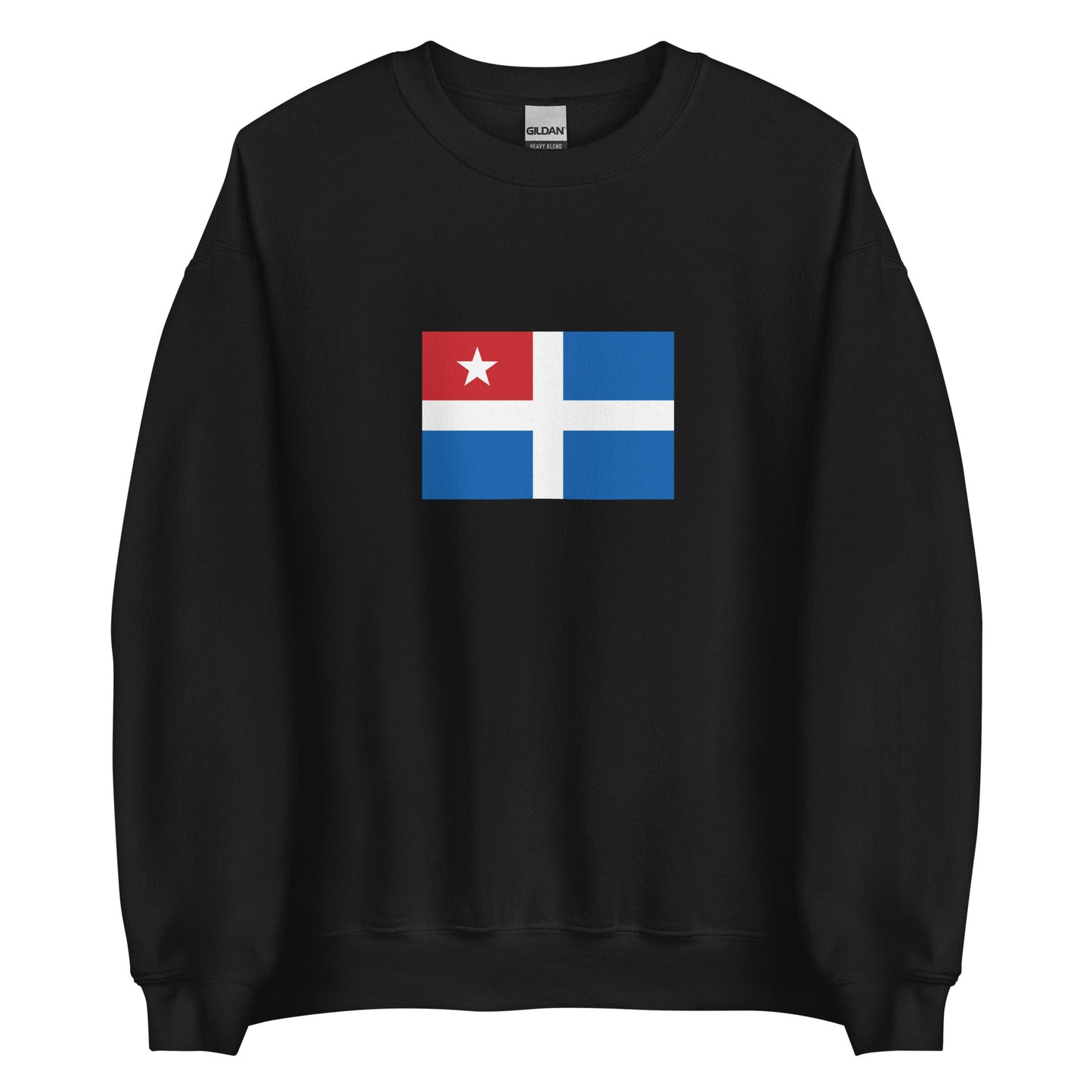 Greece - Cretan State (1898-1913) | Historical Greek Flag Interactive Sweatshirt