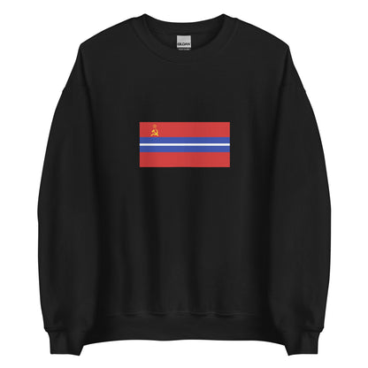 Kyrgyzstan - Kyrgyz Soviet Socialist Republic (1936-1990) | Historical Kyrgyz Flag Interactive Sweatshirt