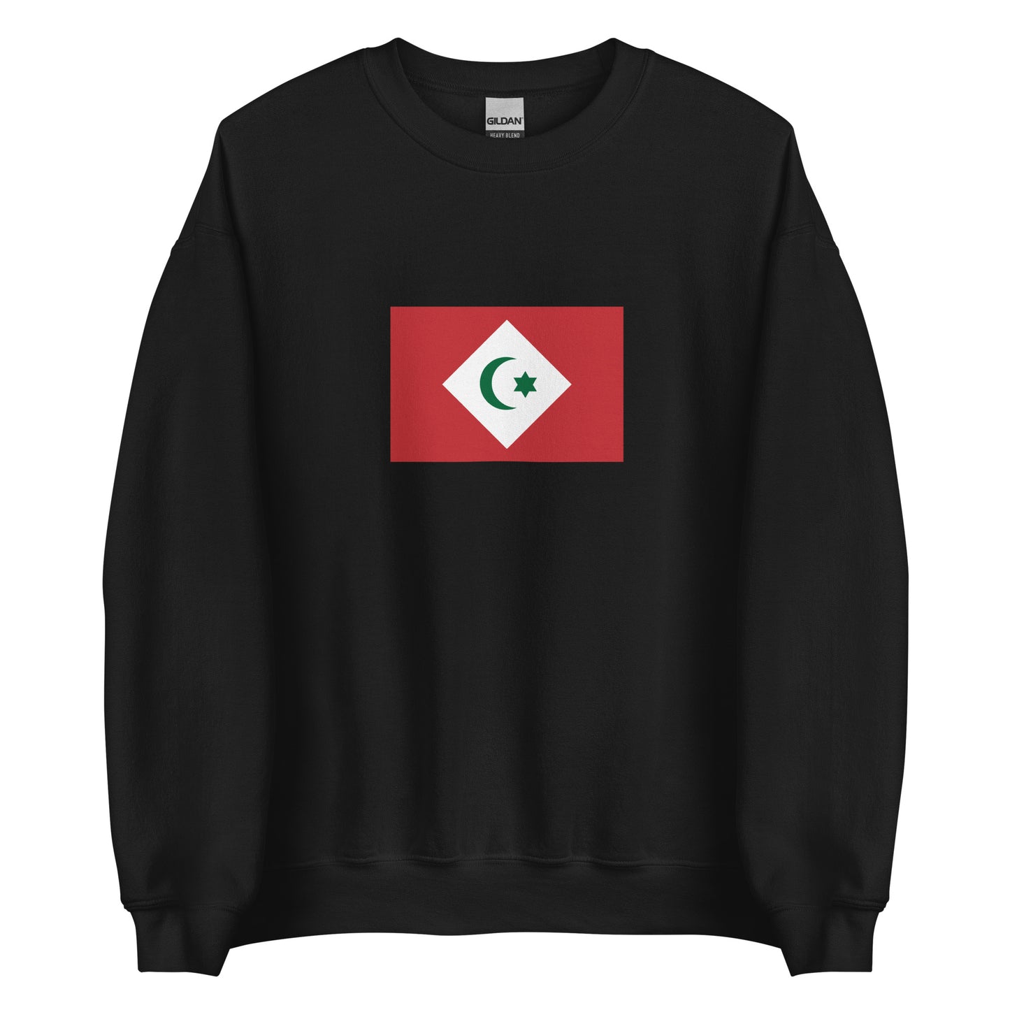 Morocco - Republic of the Rif (1921-1926) | Historical Moroccan Flag Interactive Sweatshirt