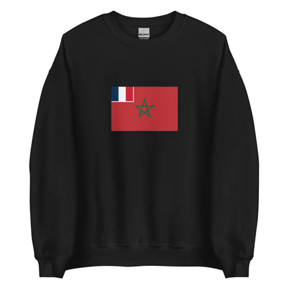 Morocco - French Protectorate in Morocco (1912-1956) | Historical Moroccan Flag Interactive Sweatshirt