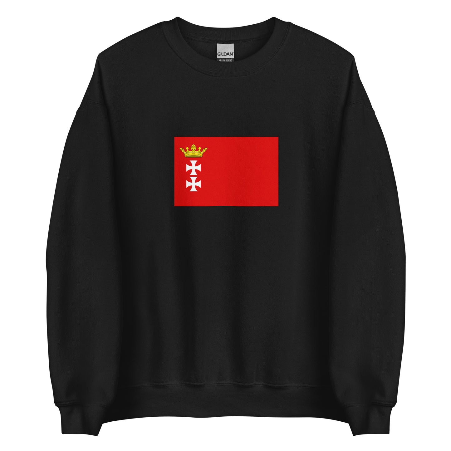 Poland - Republic of Danzig (1807-1814) | Historical Polish Flag Interactive Sweatshirt