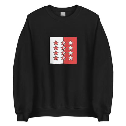 Switzerland - Rhodanic Republic (1802-1810) | Historical Suisse Flag Interactive Sweatshirt