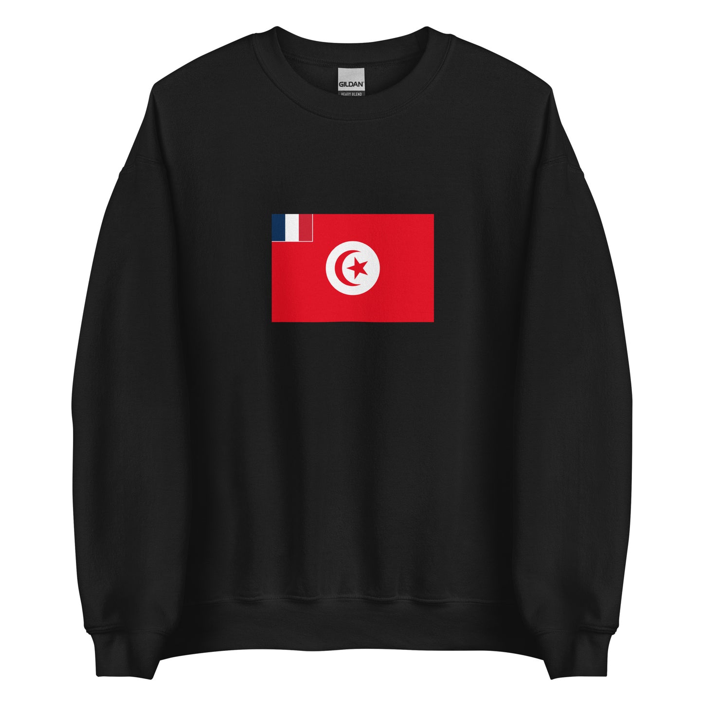 Tunisia - French Protectorate of Tunisia (1881-1956) | Historical Tunisian Flag Interactive Sweatshirt