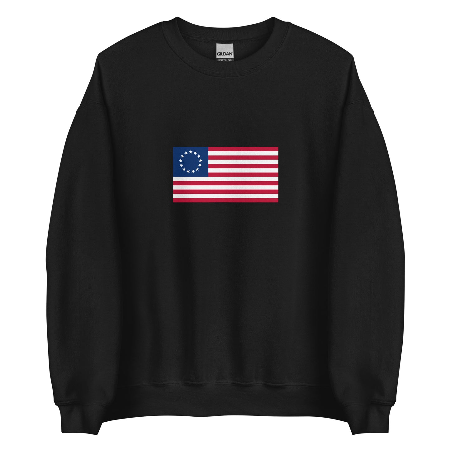 USA - 13 Stars & Stripes Betsy Ross Flag (1776) | Historical American Flag Interactive Sweatshirt