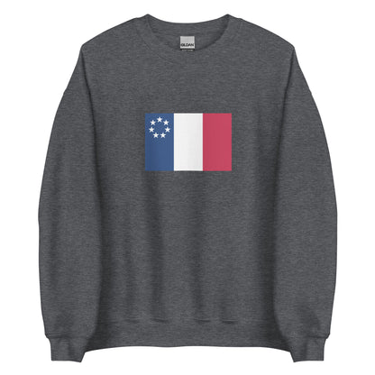 USA - New France (1534-1763) | Historical American Flag Interactive Sweatshirt