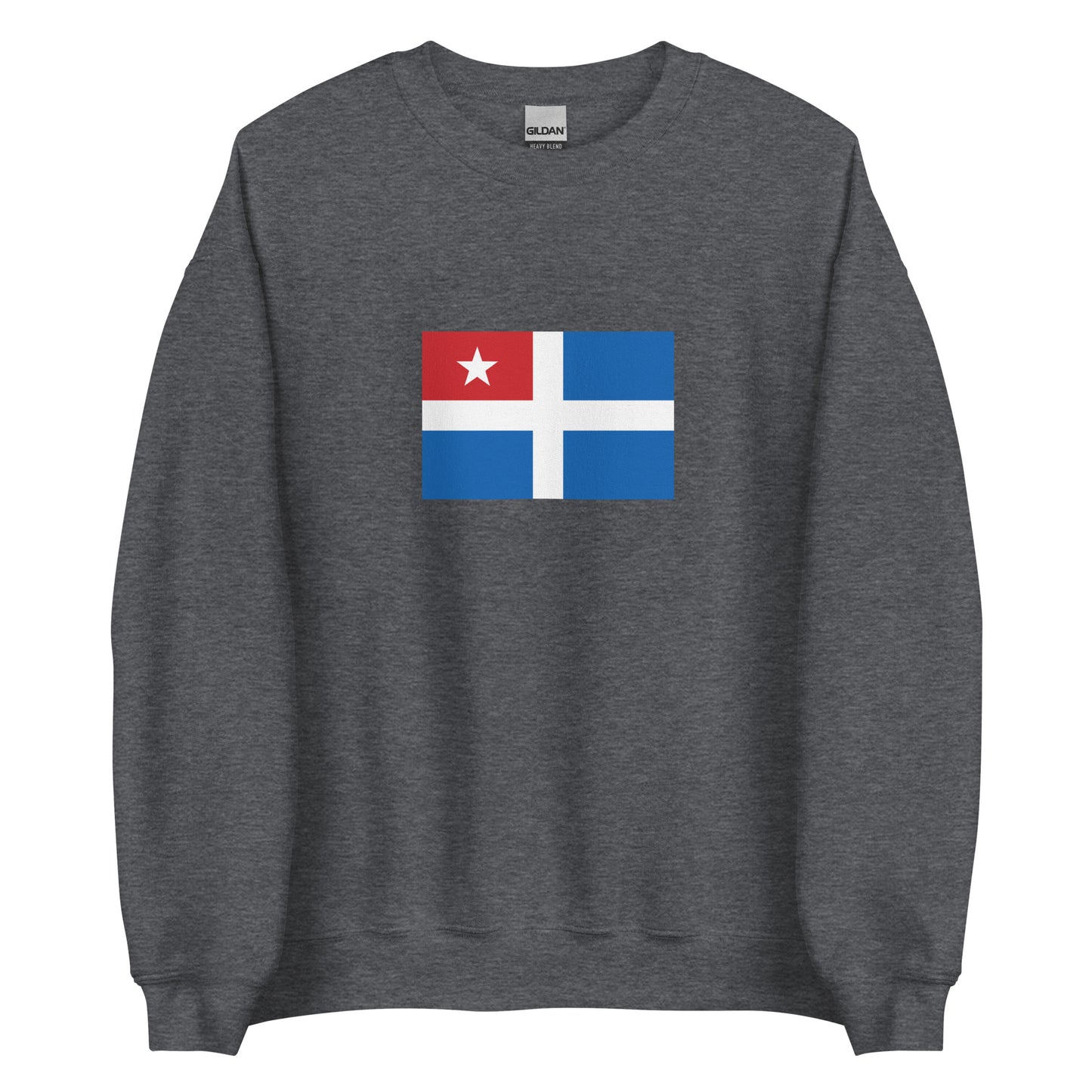 Greece - Cretan State (1898-1913) | Historical Greek Flag Interactive Sweatshirt