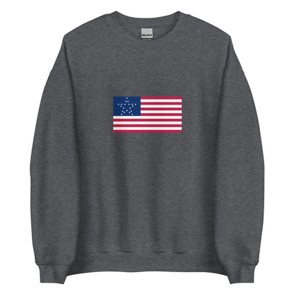 USA - 20 Great Star Flag (1818) | Historical American Flag Interactive Sweatshirt