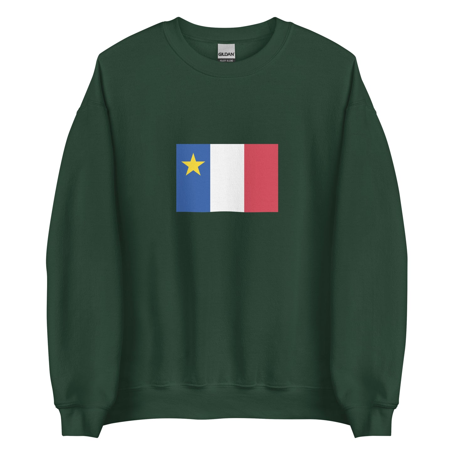 USA - French Acadians | Ethnic American Flag Interactive Sweatshirt