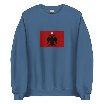 Albania - Ottoman Albanian Vilayet (1385-1912) | Historical Albanian Flag Interactive Sweatshirt