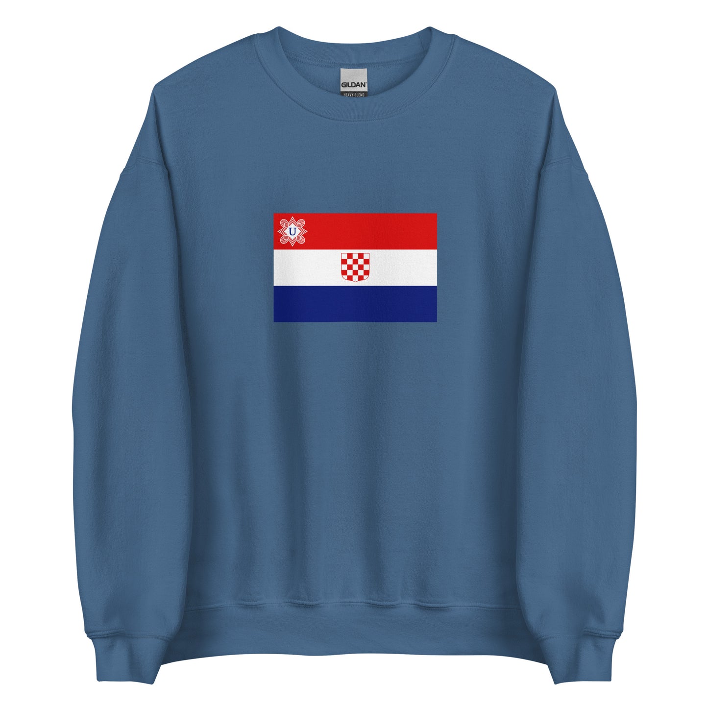 Croatia - Independent State of Croatia (1941-1945) | Historical Croatian Flag Interactive Sweatshirt