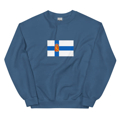 Finland - Kingdom of Finland (1918-1920) | Historical Finnish Flag Interactive Sweatshirt