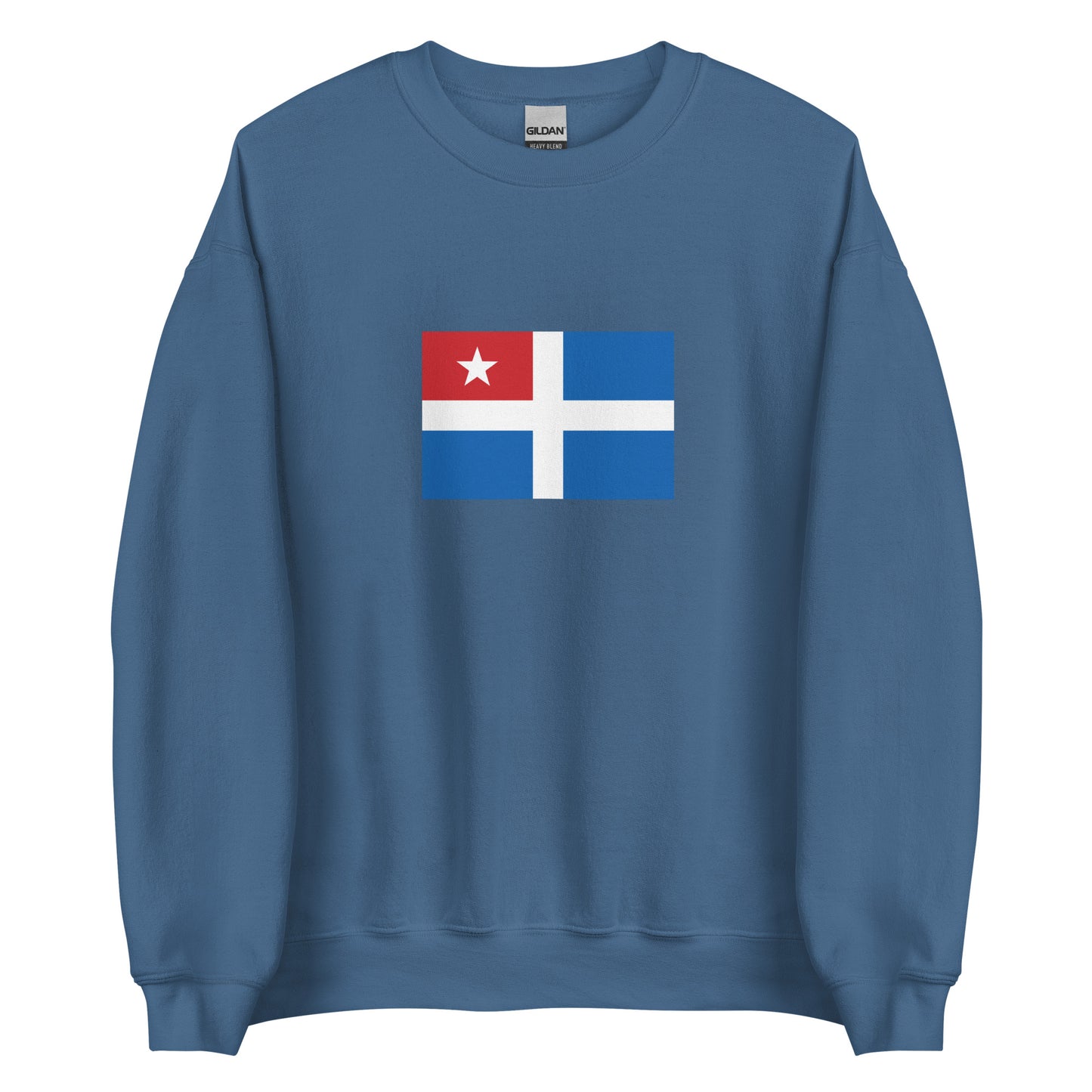 Greece - Cretan State (1898-1913) | Historical Greek Flag Interactive Sweatshirt